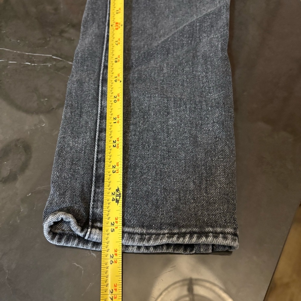 Pacsun Beverly Wash Denim Mom Jean High Rise Size 25 Faded Black Grunge 90's - Picture 10 of 10